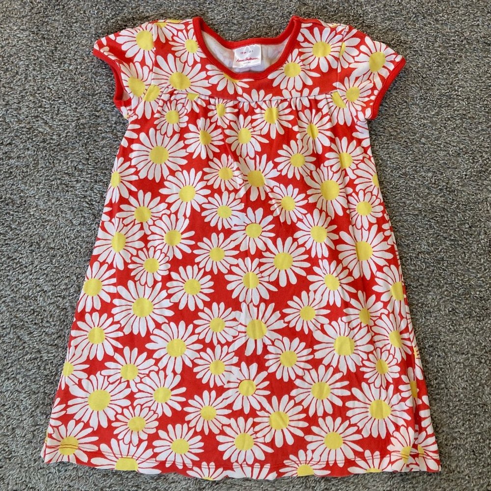 Hanna Andersson Flower Dress Size 110 (5)